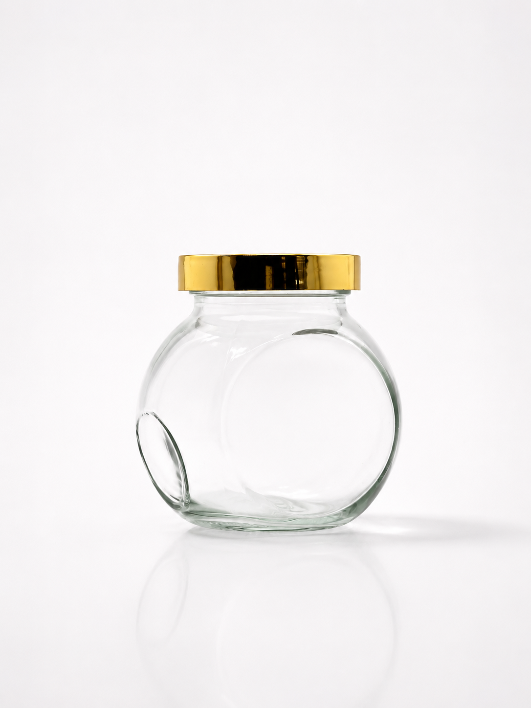 Gold-Lid Globe Jar